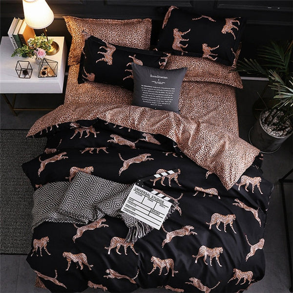 JDDTON New Arrival Classical Double sided Bed Linings Concise Style Bedding Set Quilt Cover Pillowcase Cover Bed BE031