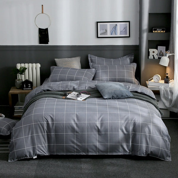 BEST.WENSD Free shipping high grade foliage soft Home Bedroom Bedding Set Quilt cover+bedsheet +pillowcases Bedclothes bed set